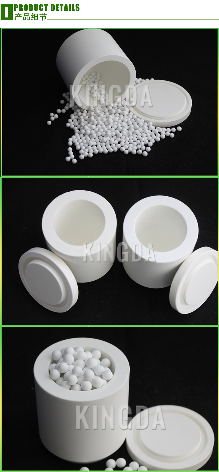 Lab Planetary Ball Mill 100ml Ceramic Alumina Grinding Jar Polished