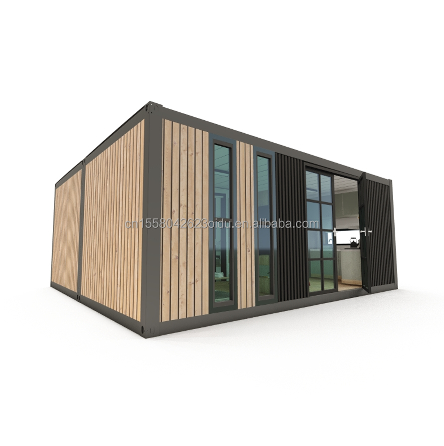Outdoor Modern Design 20FT 40FT Australia Prefabricated Luxury Container House with Customized Color and 2 Bedrooms