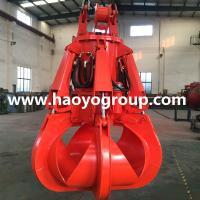 Buy cheap 1.5m3 steel scrap discharging electric hydraulic orange peel grab cucket product