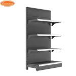Double Sides Retail Metal Supermarket Shelf Display Racks For Groceries And