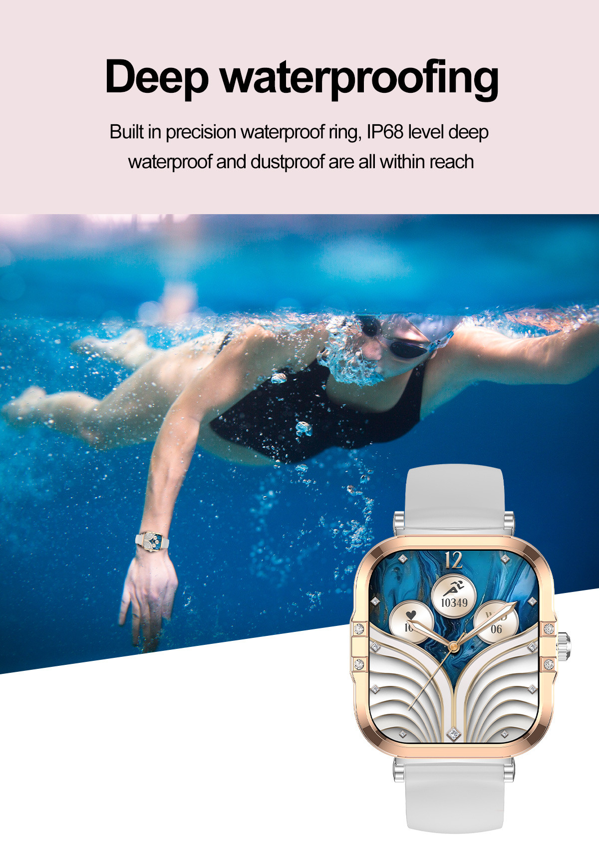 NFC Function HD Retinal Screen Smart Watch HK82 Supports Hundred Sports Modes