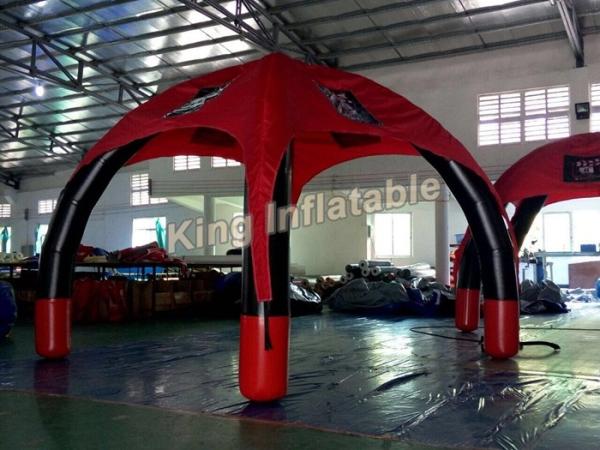 Buy cheap Red Advertising Outdoor Air Sealed Inflatable Spider Tent with 0.65mm PVC Tarpauline from wholesalers