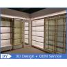 Buy cheap Customized Large Space Store Jewelry Display Cases Curve Or Oblong Shape from wholesalers