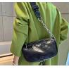 Buy cheap BSCI Black Chain Strap Shoulder Bag 26cm 5cm 13cm Rhombic from wholesalers