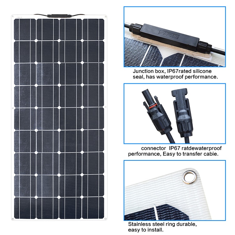 18V 500W ETFE Solar Panel Flexible Photovoltaic Panels 50W 100W 150W 200W 300W