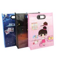 Buy cheap Grocery Woven PP Sacks , Non Woven Tote Bags Plastic Circle Handle product