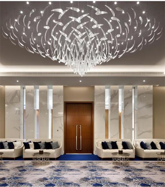 Buy cheap Large Scale Commercial Chandeliers Luxury Glass Chandelier For Conference Centers from wholesalers
