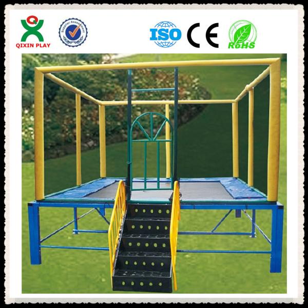 Buy cheap Commercial Square Trampoline for Sale / Outdoor Gymnastic Trampoline for Toddler QX-117G from wholesalers