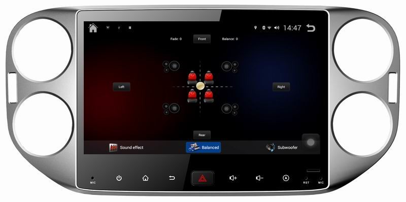 Ouchuangbo car big screen android 4.4 head unit dvd for Volkswagen Tiguan 2015 with gps navi stereo 3g wifi