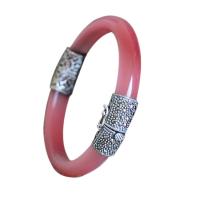 Buy cheap Women Vintage Jewelry Sterling Silver Zirconia Bangle Bracelet (015741WPINK) product
