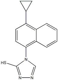 Buy cheap 4-(4-Cyclopropylnaphthalen-1-yl)-4H-1,2,4-triazole-3-thiol(Lesinuard intermediate) from wholesalers