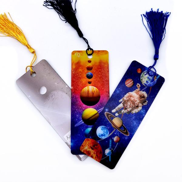 Buy cheap Customized 3D Lenticular Bookmark Astronaut Galaxy bookmark For Attention-Grabbing Promotions from wholesalers
