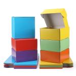 Gravnre Printing Customized Square Airplane Paper Box for Recycle Shipping Gift