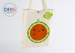 Buy cheap Shopper White Cotton Tote Bag Custom Printed Image Patterned Cute Design from wholesalers