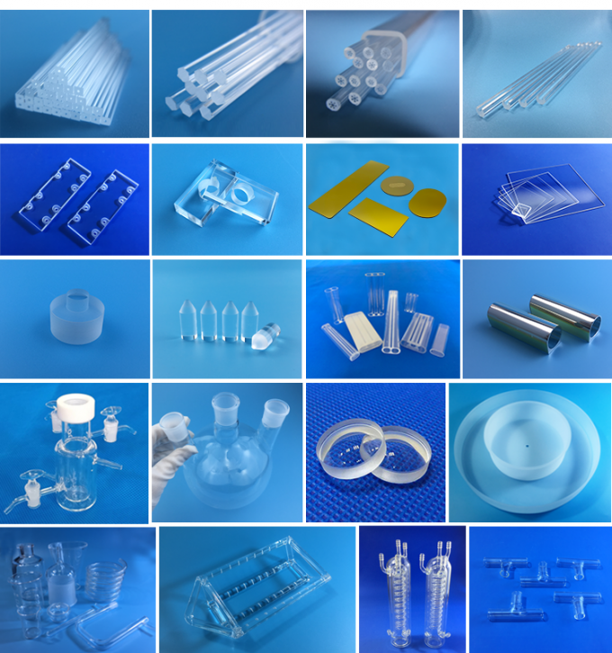 Semicircle Machining Quartz Glass Parts 5