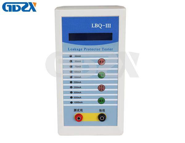 LBQ-III 1000mA Portable Leakage Current Test Equipment , ELCB Operation Testing