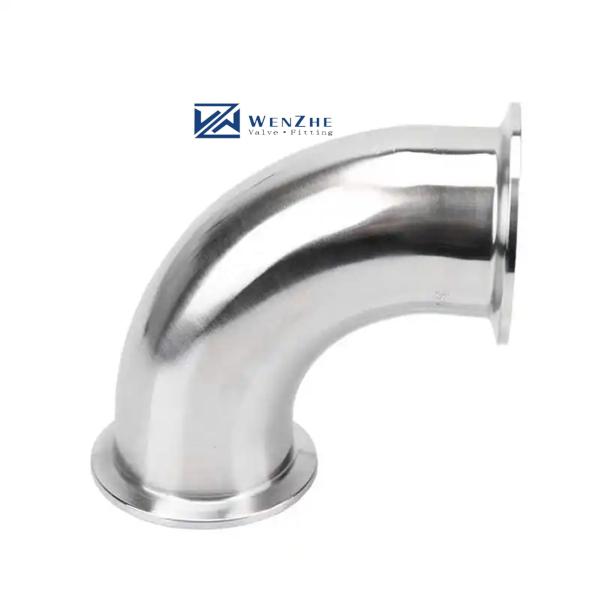 Buy cheap Stainless Steel Press Fitting 90 Degree Bend Clamped Pipe Elbows 3A DIN from wholesalers
