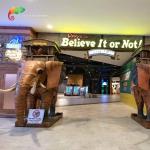 Mall Decoration Custom Made Animatronics Fiberglass Elephant Statue 4.5 meters