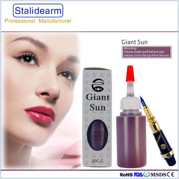 Buy cheap GIANT SUN Semi Permanent Makeup Pigment / Original Tattoo Ink 20ml For Eyebrow Lip Tattoo from wholesalers
