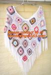 Crochet Scarf Women Pashmina Fur Designer Wrap Scarf Handmade Crocheted