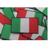 Buy cheap Uniform Iron On Embroidery 7.5cm Italy Flag Patch Pantone Colors from wholesalers