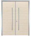 Aluminum Frame Melamine HPL Flat Panel hollow Door for house sale