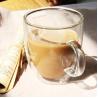 Buy cheap Printed Double Wall Cappuccino Cups Insulated Glassware 150ml from wholesalers