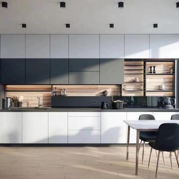 Buy cheap Versatile MDF Modular Wood Kitchen Cabinet Collection Durable Trendy from wholesalers