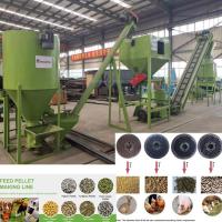 Buy cheap 1Ton Livestock Animal Feed Machinery Grass Pellet Making Machine Corn Wheat product
