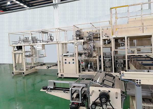 Buy cheap Professional Baby / Adult Diaper Accurate Wrapping Machine Full Servo Motor Control from wholesalers