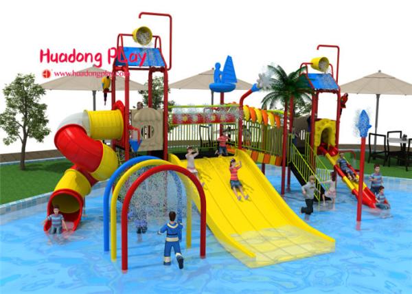 High Safety Water Park Playground Equipment High - Strength Material Wide Color