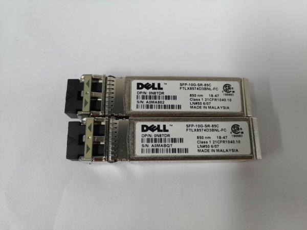 Buy cheap 0N8TDR Dell Transceiver SFP+ 10GbE SR 850nm 300m Duplex LC from wholesalers