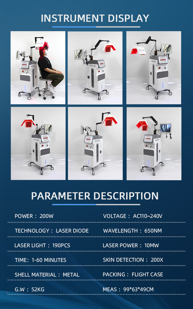 Stationary Type LED PDT Machine 5 In 1 Hair Regrowth Laser Machine Commercial