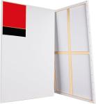24X36 Blank Pure Or Linen Cotton Large Stretched Canvas With Wood Frame For Oil
