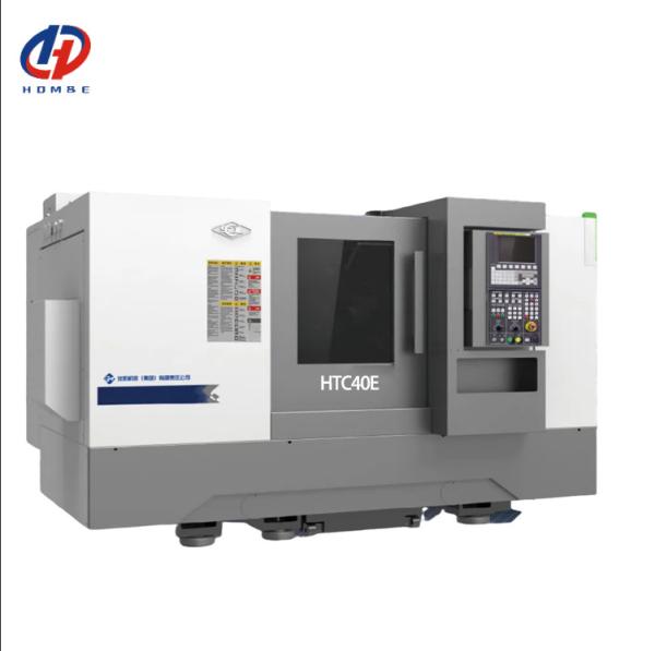 Quality HTC40E High Precision CNC Horizontal Lathe 30 Degree Slant Bed CNC Turning Lathe for sale