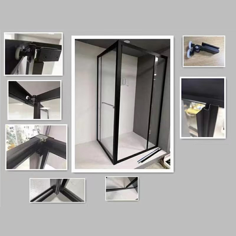 Erosion Resistant Shower Screen Profile High Precision Shower Glass Frame