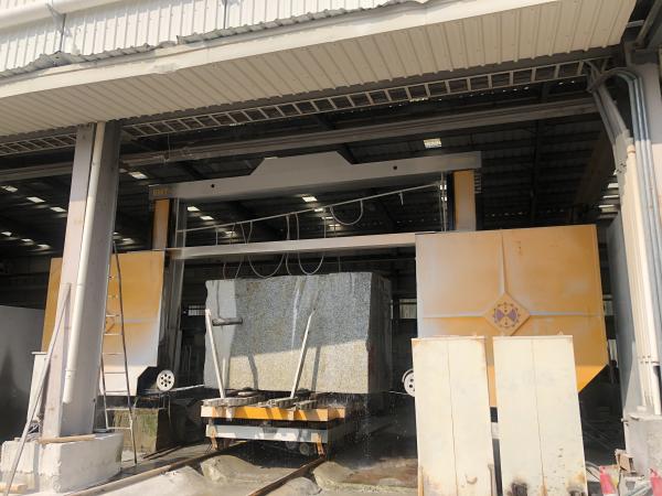 Buy cheap PLC Diamond Wire Saw Cutting Machine 15kw Four Side Trimming For Marble Block from wholesalers
