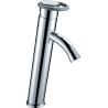 Buy cheap Polished Chrome Vessel Sink Faucets / Brass Basin Tap with Single Lever from wholesalers