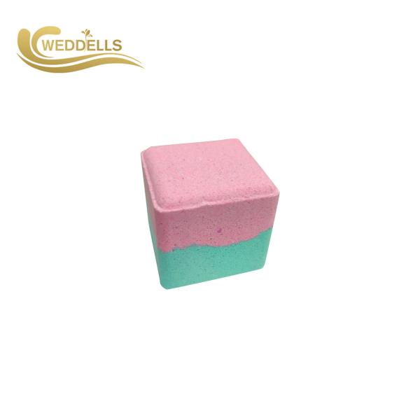 Buy cheap Two Color Divided Shower Steamer Bomb In Pink And Green Custom Fragrance from wholesalers