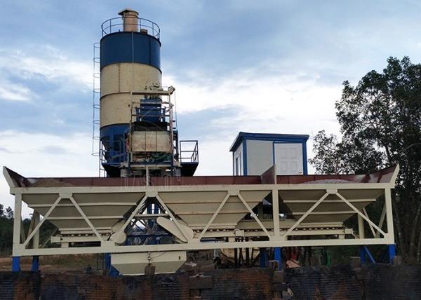 Stationary Bucket Type Concrete Batch Plant Small Portable Wet Batch Concrete