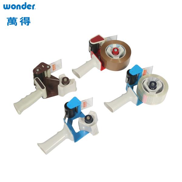 Buy cheap Acrylic Adhesive Packing Tape Cutter Dispenser Blue Solid Plastic For Box from wholesalers