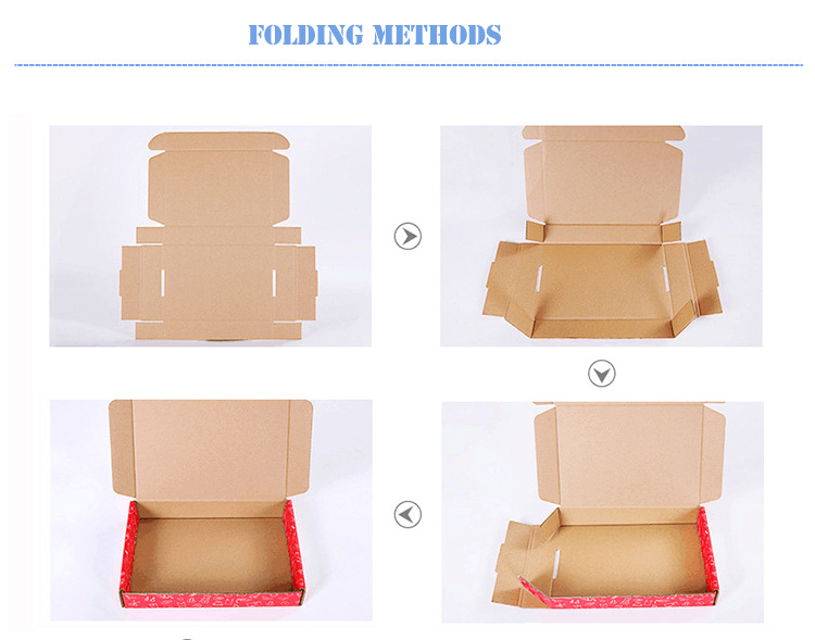 Eco Friendly Cardboard 8x8x3 Mailer Box Shipping Packaging For Garment Shoes