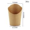 Buy cheap Disposable Single Sided Scoop Kraft Paper Cup For French Fries Chips from wholesalers