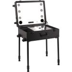 Heat Resistant Trolley Makeup Case With Lights And Mirror For Outdoor