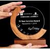 Buy cheap Individualized Custom Resin Trophies Crystal And Solid Wood Combination Trophy from wholesalers
