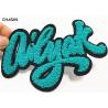 Buy cheap Fluorescent Yellow Chenille Patches Embroidery Letter For Garment Bag Shoes from wholesalers