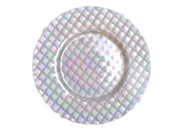 Buy cheap 13 Inch Handmade Luster Glass Charger Plates Electroplating from wholesalers