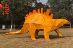 Amusement Park Fiberglass Dinosaur Mother And Daughter Normal Steel Frame
