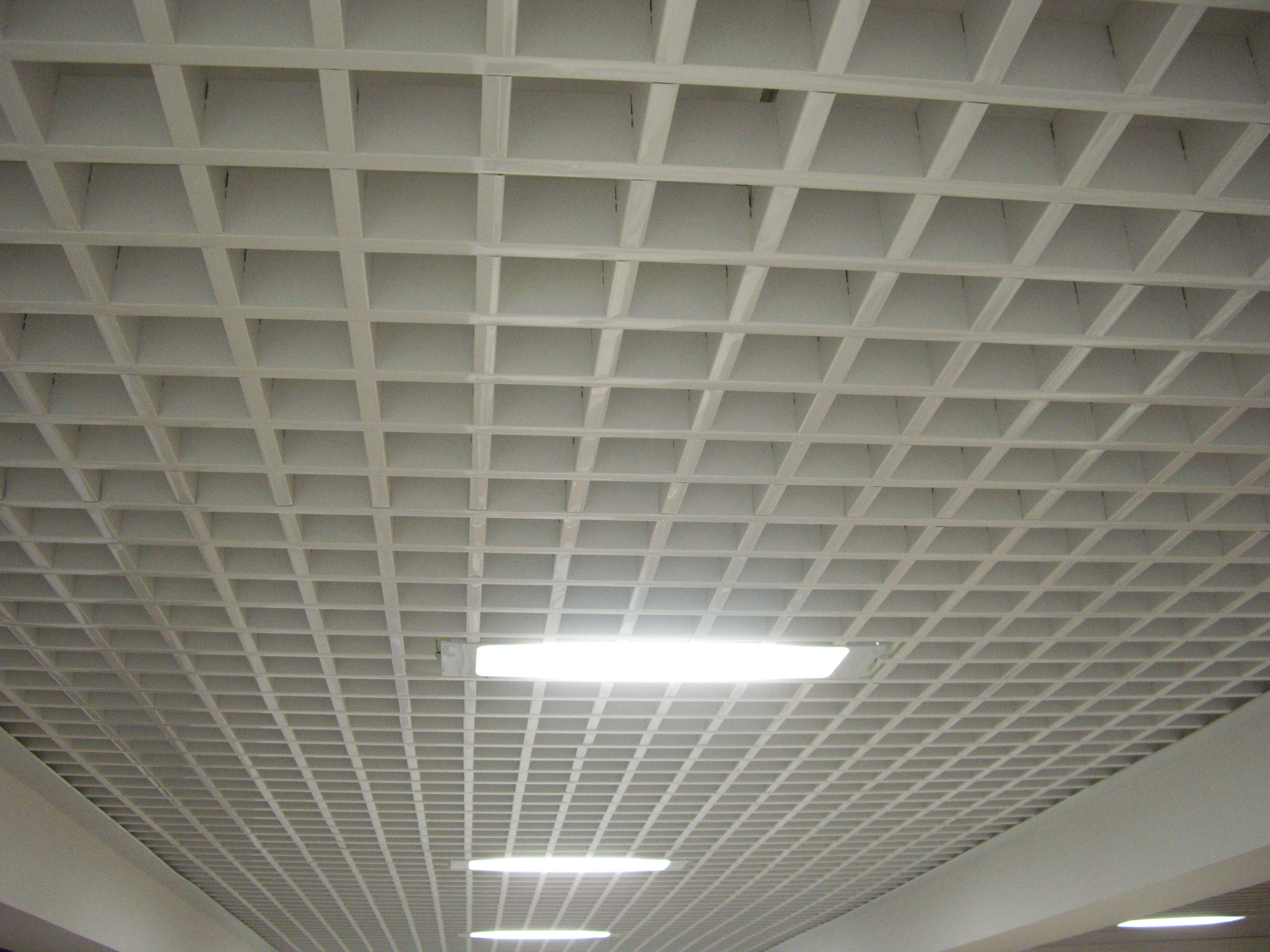 Aluminum Alloy Metal Grid Ceiling 250x250mm For Convention Center