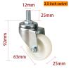 Buy cheap Threaded TPA 2.5 Inch Caster Wheels Light Duty Swivel / Brake Type from wholesalers